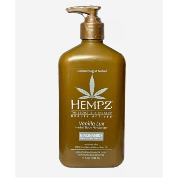 Hempz Other - Hempz Vanilla Lux Herbal Body Moisturizer Lotion 17oz Niacinamide New